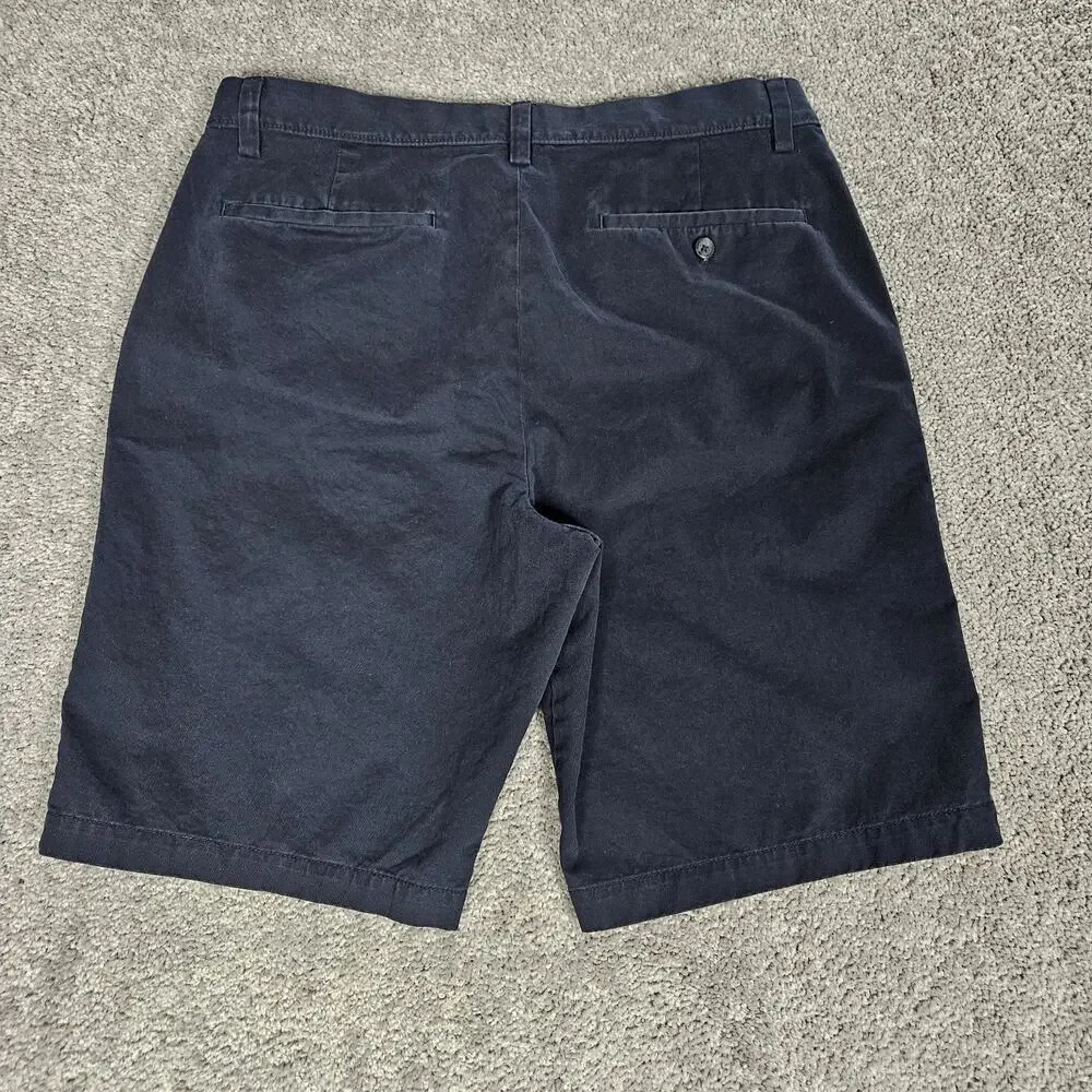 Banana Republic Emerson Shorts Men's 35 Blue Chino Preppy Casual Golf Minimalist